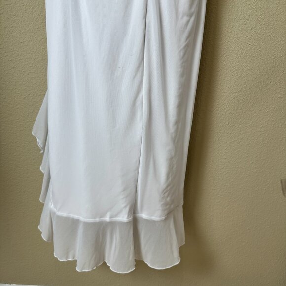 Boriflors Ruched Bodycon Midi Dress Size Medium White - Picture 9 of 11